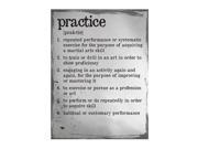 Practice Definition Poster