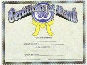 Certificate of Rank for Martial Arts Color Belts