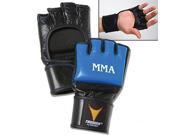 ProForce Thunder Leather MMA Gloves Blue Black
