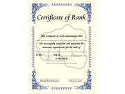 Fist Rank Certificate