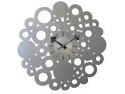 Mid Century Decor Bubbly Blossom Circular Clock