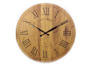 Mid Century Decor Tuscany Wooden Vintage Clock