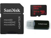 Sandisk Micro SDXC Ultra MicroSD TF Flash Memory Card 200GB 200G Class 10 for Samsung Galaxy S7 / Galaxy S7 Edge Phone w/ Everything But Stromboli Memory Card R