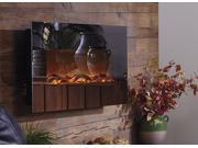 The Mirror Onyx™ Touchstone s Electric Fireplace with Heat with Mirror Glass