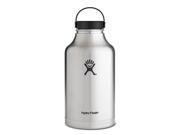 Hydro Flask 64 oz Vacuum Insulated Stainless Steel Beer Growler Water Bottle Wide Mouth w Flex Cap Stainless
