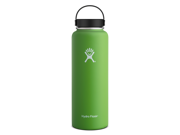 Hydro Flask 40 oz Vacuum Insulated Stainless Steel Water Bottle Wide Mouth w Flex Cap Kiwi