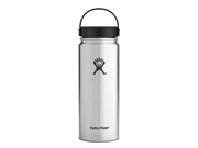 Hydro Flask 18 oz Vacuum Insulated Stainless Steel Water Bottle Wide Mouth w Flex Cap Stainless
