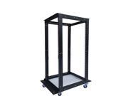 22U 4 Post Open Frame 19 Network Server Rack Cabinet Adjustable Depth 24 37 FITS MOST SERVER EQUIPMENT