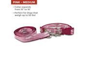 Mossy Oak Collar Lead Set Pink Medium