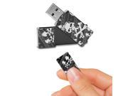 EMTEC 4GB Swivel M422 USB 2.0 Flash Drive Skulls Grey