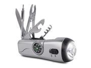 Delk 10 Function Adventure Compact Multi Function Tool Silver