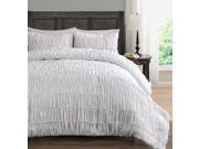 Ruched Beddings 3 Piece KING CAL KING Size Pich Pleat Comforter Set WHITE Color Decorative Pintuck Bed Cover Set for all Season by Cozy Beddings