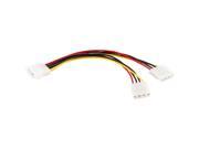 10 Pack 4 pin Molex Male to 2x Female Power Y Splitter Cable IDE IP4 Extension Adapter