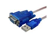 RS232 Serial DB9 pin female to USB 2.0 Cable No CD for Win7 win8 Vista 32bit sys