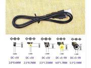 USB to 5.5 mm 2.1 2.5 0.7 3.0 1 4.0*1.7 3.5mm 5 Volt DC Barrel Jack Power Cable