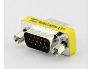 15 Pins VGA Male to Male Converter M M Adapter Cable Extender Gender Changer 15P