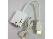 HDMI Male to VGA Female Video Adapter Converter for HDTV 1080P w Audio Output
