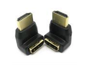 HDMI Male to HDMI Female Converter Video Connector Adapter L Shape 270 Degree