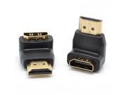 HDMI Male to Female Adapter Converter L Shape 90 Degree Gold Plated Connecters