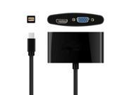 Thunderbolt Mini Display Port DP to HDMI VGA Adapter Cable For MacBook Air Pro