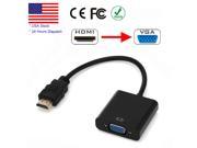 1080P HDMI Male to VGA Female Video Cable Cord Converter Adapter for PC HDTV TV