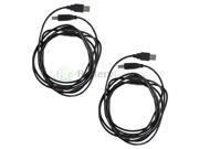 2 10FT USB 2.0 A TO B HIGH SPEED PRINTER CABLE CORD NEW