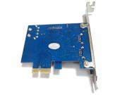 Q00430 LT103 PCI E 2 Port USB 3.0 20 Pin Vertical Plug Expansion Card