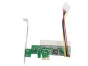Q00440 LPE1083 PCI Express to PCI Adapter Card Green