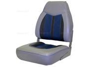 Mid back WISE Sportsman II Seat Gray Blue Charcoal 732578