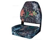 Fold Down Seat WISE Camouflage Seat with Plastic Frame Black Brown Green 703499