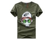 Cartoon Boy T Shirts Short Sleeves Polo with Cotton Material White Gray Black Red Green