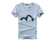 M Letter printing t shirts men’s t shirt in cotton materials o neck short sleeve