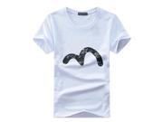 M Letter printing t shirts men’s t shirt in cotton materials o neck short sleeve