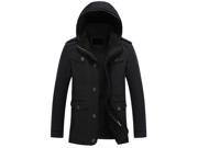 Cotton Hooded Jacket Winter Coat Leisure Style Clothing Men s Jackets Veste Green Navy Blue Khaki Black