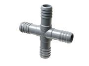 Barbed 1 2 Tubing Cross for Drip Irrigation Systems