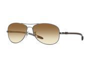 Ray Ban 0RB8301 Pilot Sunglasses Size 56 Crystal Brown Gradient Lens