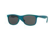 Ray Ban 0RJ9062S Rectangular Sunglasses for Unisex Size 48 Grey Mirror Silver