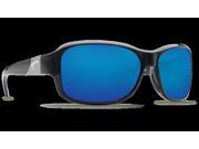 Costa Del Mar IT 11 Inlet C Mate Shiny Black Rectangular Sunglasses Size 2 Copper Lens