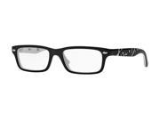Ray Ban Optical 0RY1535 Sunglasses for Mens Size 48 Top Black On White