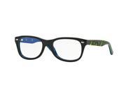 Ray Ban Optical 0RY1544 Sunglasses for Unisex Size 48 Top Dark Grey On Blu