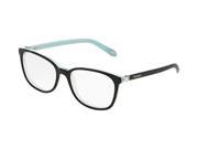 Tiffany Optical 0TF2109BF Full Rim Square Woman Sunglasses Size 53 Black Clear Lens