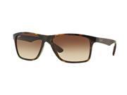 Ray Ban 0RB4234 Rectangle Sunglasses for Mens Size 58 Brown Gradient