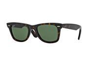Ray Ban Unisex 0RB2140 Wayfarer Sunglasses Size 47 Crystal Green