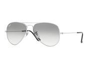 Ray Ban RB3025 Aviator Large Metal Sunglasses Size 62 Crystal Grey Gradient