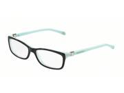 Tiffany Optical 0TF2036 Full Rim Rectangle Woman Sunglasses Size 52 Black Blue Clear Lens