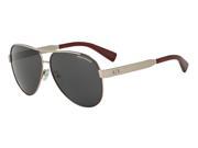 Exchange Armani 0AX2018S Sun Full Rim Pilot Womens Sunglasses Size 59 Matte silver Grey Gradient