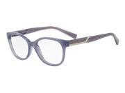 Exchange Armani 0AX3032 Optical Full Rim Round Womens Sunglasses Size 53 Mauve Transparent