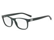 Exchange Armani 0AX3034 Optical Full Rim Square Mens Sunglasses Size 54 Matte Dark Green Transparent