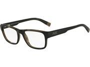 Exchange Armani 0AX3018 Optical Full Rim Rectangular Mens Sunglasses Size 53 Black Transparent