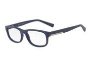 Exchange Armani 0AX3031 Optical Full Rim Rectangular Mens Sunglasses Size 54 Matte Blue Transparent